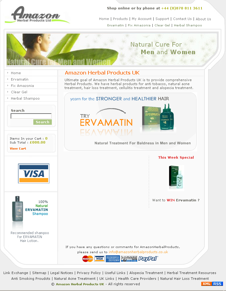 Amazon Herbal Products,Cheap Website Design, Website Designing, Designers, 5 Page Website, HTML Website, Website Template, Template Designing, One End Solution, Logo Design