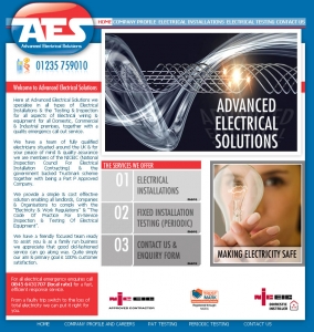 Advanced Electrical Solutions,CMS Website, Database Website, Admin Driven Website, News System