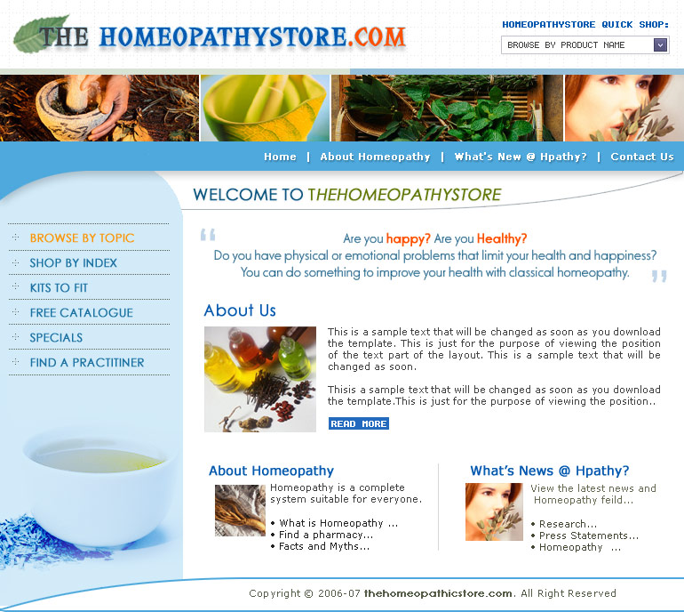 Homeopathy Shopping System,Online Shopping Cart, Customized Shopping System, Cheap Shopping Solution, FedEx Process, USPS Process, PayPal IPN, Autorize.Net, Cybersource Solution,